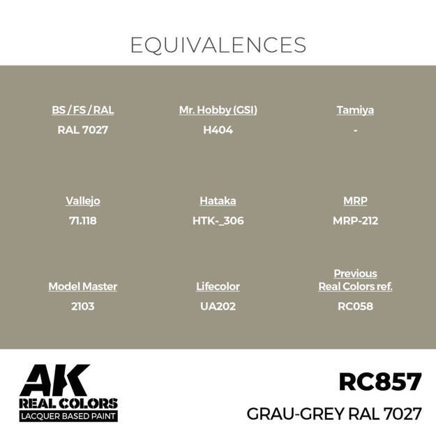 AK Interactive RC857 - Grau-Grey RAL 7027, 17ml 2 AK Interactive RC857 - Grau-Grey RAL 7027, 17ml 2