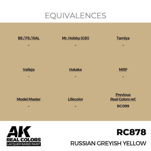AK Interactive RC878 - Russian Greyish Yellow, 17ml 2 AK Interactive RC878 - Russian Greyish Yellow, 17ml 2