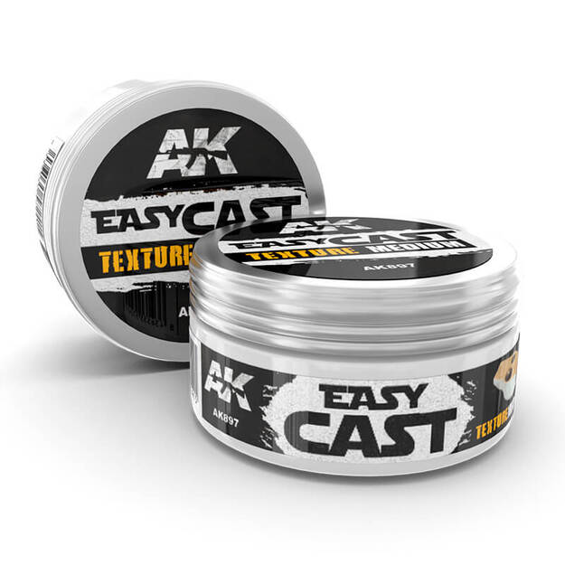 AK Interactive AK897 - Easy Cast Texture, (akrilinė pasta) 75ml