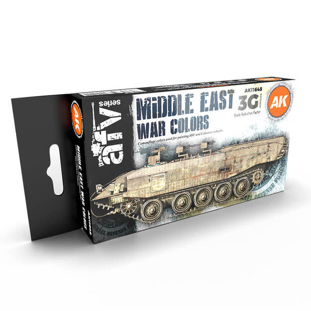 AK Interactive AK11648 - Middle East War Colors 3G, akriliniai dažai