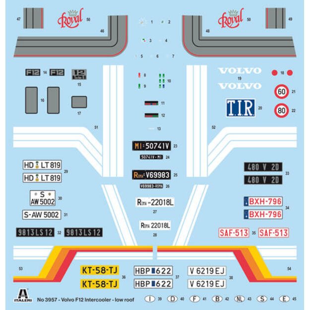 Italeri IT3957 - VOLVO F-12 Intercooler (Low Roof) with Accessories, 1/24