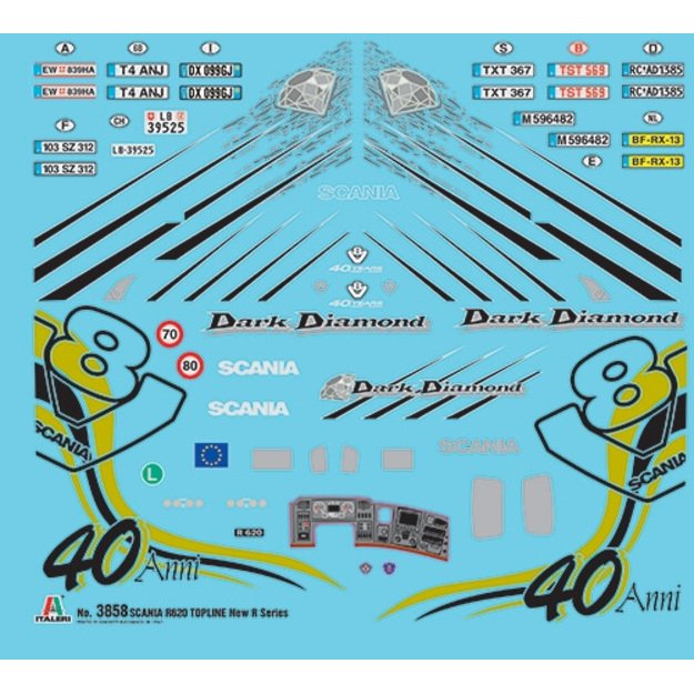 Italeri IT3858 - Scania R620 V8 R Series, 1/24