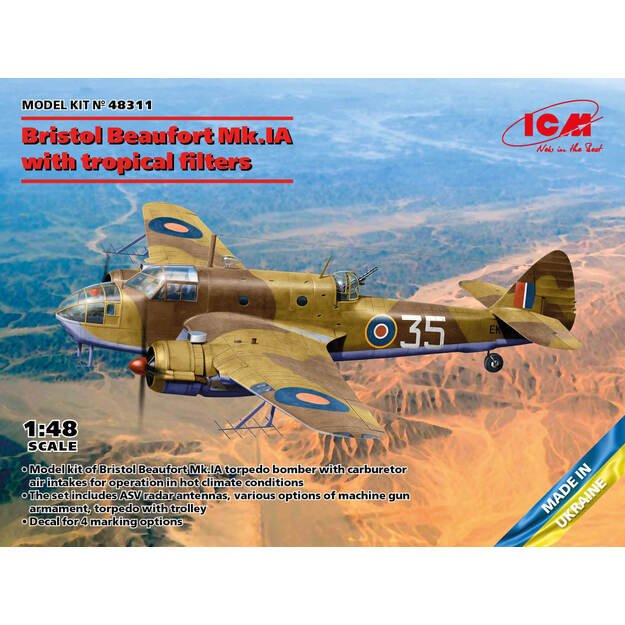 ICM IC48311 - Bristol Beaufort Mk.IA with tropical filter, 1/48