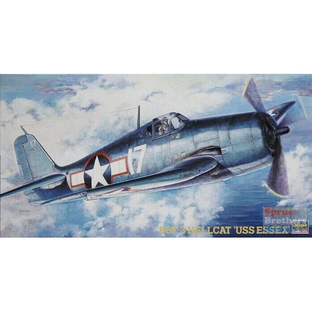 Hasegawa HG09134 - Grumman F6F-3 Hellcat USS Essex, 1/48