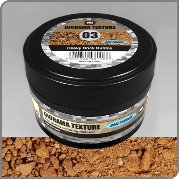 VMS DI08 Diorama Texture Heavy Brick Rubble, 100ml