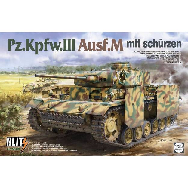 Takom TAK8002 - Pz.Kpfw.III Ausf.M , 1/35