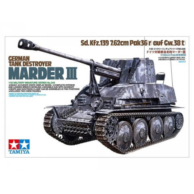 Tamiya TA35248 - Ger. Tank Destroyer Marder Iii, 1/35