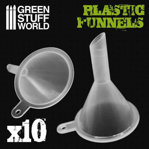 Green Stuff World 2196 - Plastikiniai Piltuvėliai, 10 vnt. 2