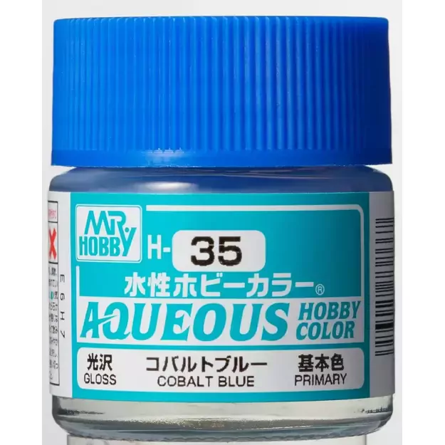 Mr.Hobby H035 - Aqueous Hobby Colors - Cobalt Blue, 10ml