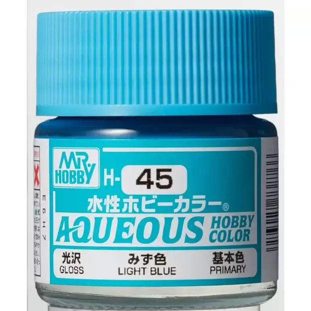 Mr.Hobby H045 - Aqueous Hobby Colors - Light Blue, 10ml
