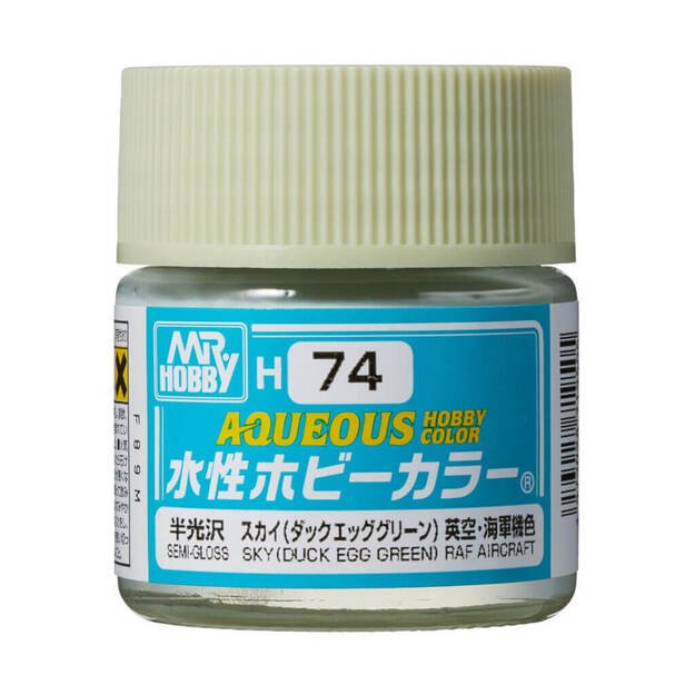 Mr.Hobby H074 - Aqueous Hobby Colors - Sky (Duck Egg Green), 10ml
