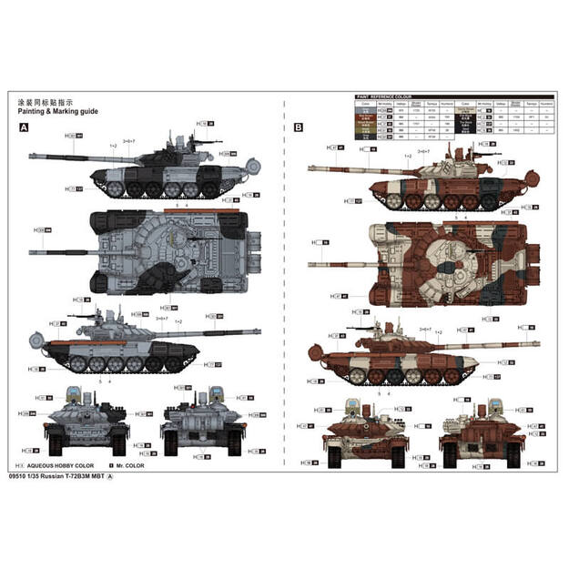 Trumpeter TR09510 - T-72B3M MBT, 1/35 3