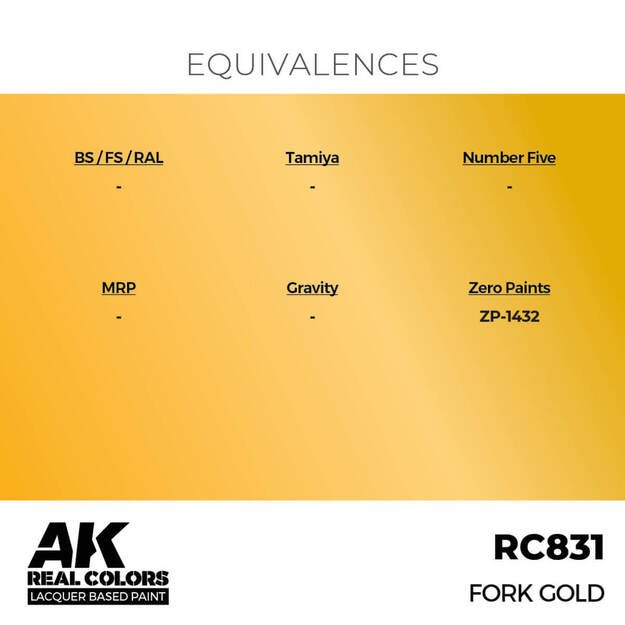 AK Interactive RC831 - Fork Gold, 17ml 2