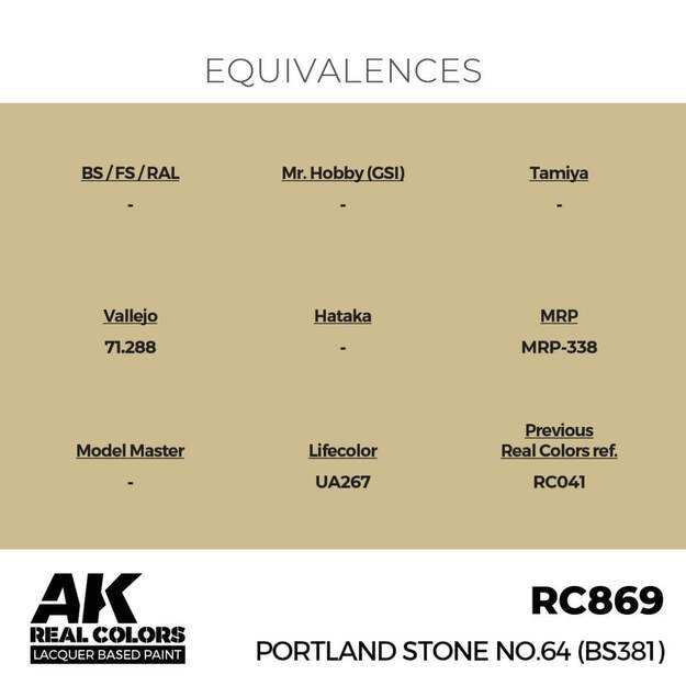 AK Interactive RC869 - Portland Stone No.64 (BS381), 17ml 2 AK Interactive RC869 - Portland Stone No.64 (BS381), 17ml 2