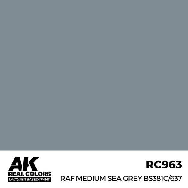 AK Interactive RC963 - RAF Medium Sea Grey BS381C/637, 17ml