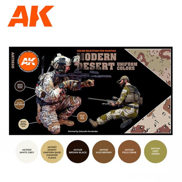 AK Interactive AK11630 - Modern Desert Uniform Colors 3G, akriliniai dažai