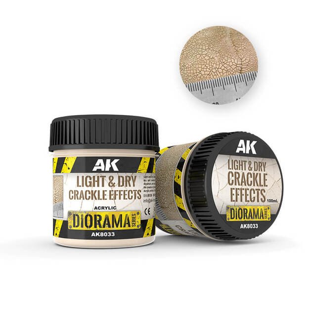 AK Interactive AK8033 - Light & Dry Crackle Effects (Acrylic), 100ml