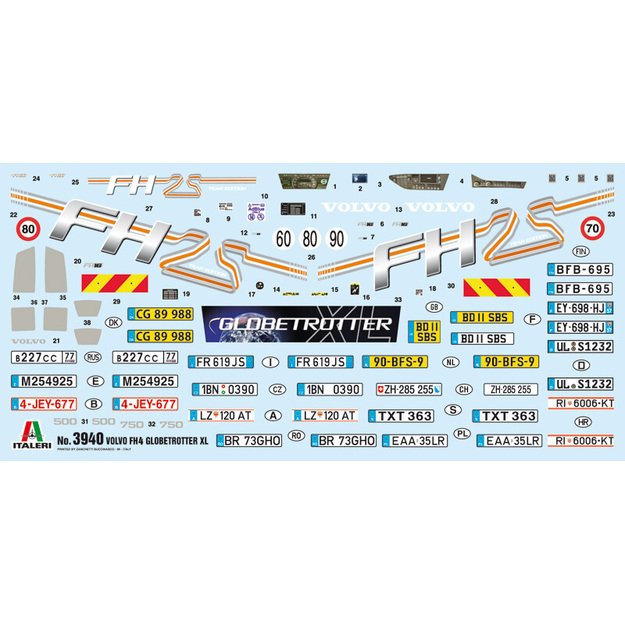 Italeri IT3940 - Volvo Fh16 Globetrotter Xl w.full Interior, 1/24