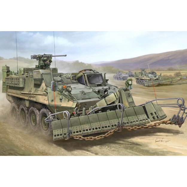 Trumpeter TR1575 - M1132 Stryker w. Surface Mine Plow, 1/35