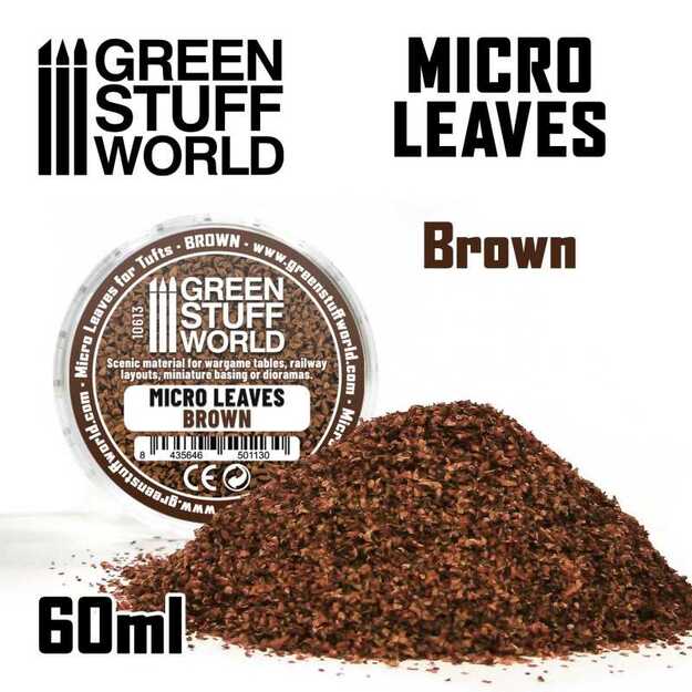 Green Stuff World 10613 - Mikro lapai - RUDAS mišinys (15 g)