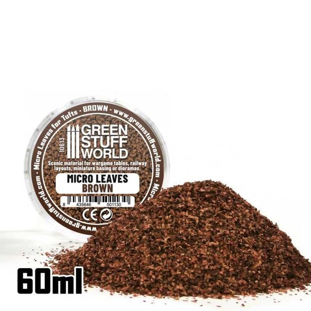 Green Stuff World 10613 - Mikro lapai - RUDAS mišinys (15 g)