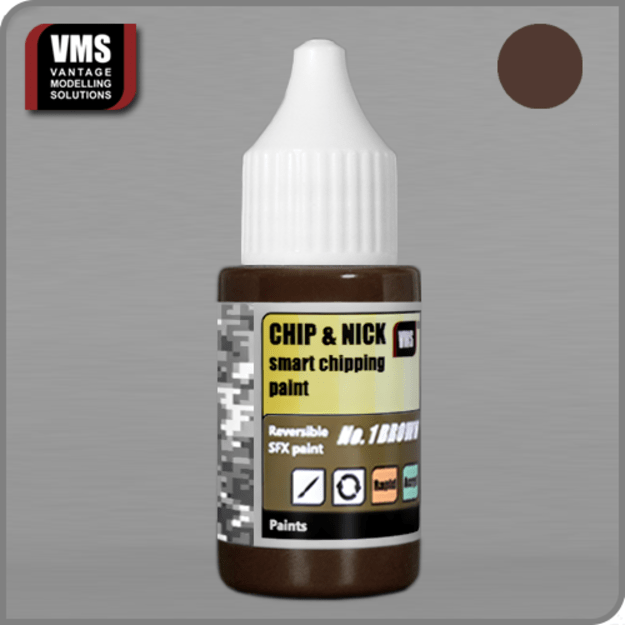 VMS CNX01 Chip And Nick Smart Chipping Paint No. 1 - Brown