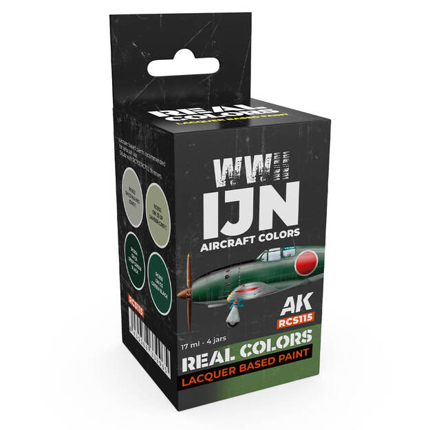 AK-Interactive - RCS115 - IJN WWII Aircraft Colors Set, rinkinys