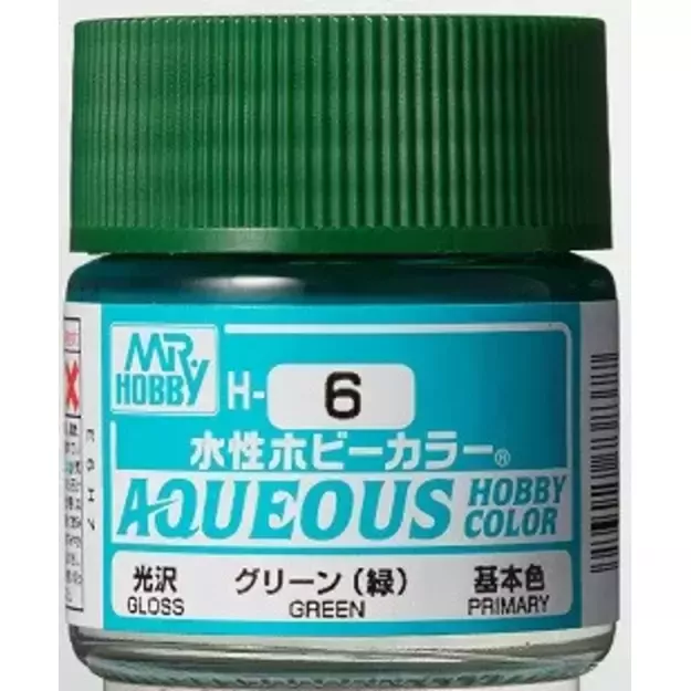 Mr.Hobby H006 - Aqueous Hobby Colors - Green, 10ml