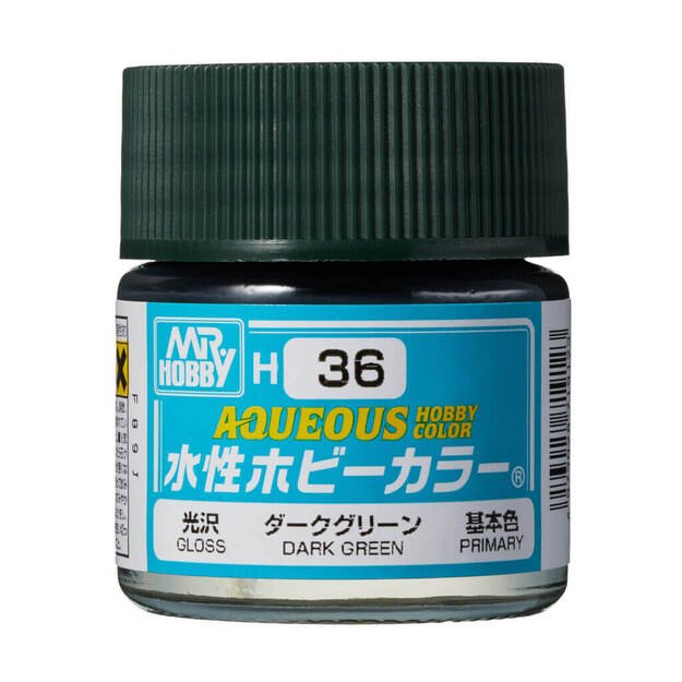 Mr.Hobby H036 - Aqueous Hobby Colors - Dark Green, 10ml