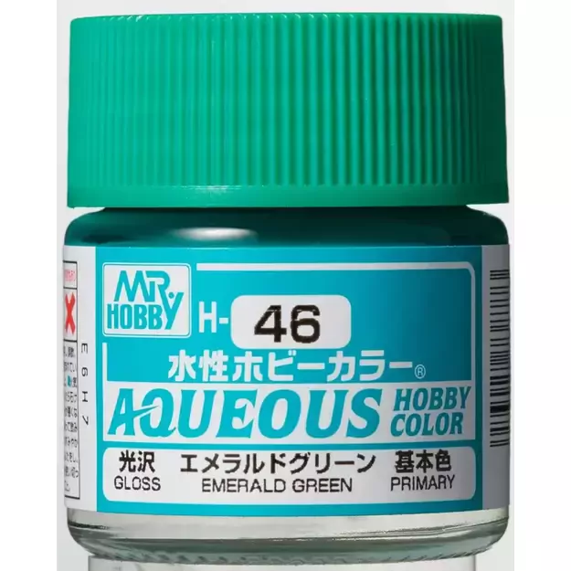 Mr.Hobby H046 - Aqueous Hobby Colors - Emerald Green, 10ml
