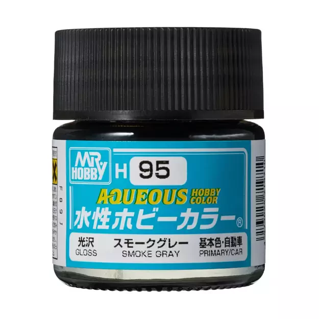 Mr.Hobby H095 - Aqueous Hobby Colors - Smoke Gray, 10ml