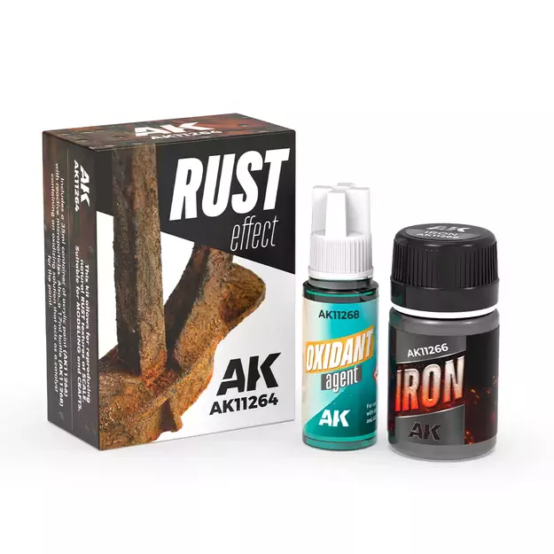 AK Interactive AK11264 – Rust Effect Kit (rūdžių efektų rinkinys) 1