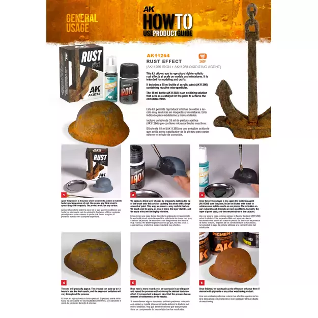 AK Interactive AK11264 – Rust Effect Kit (rūdžių efektų rinkinys) 7