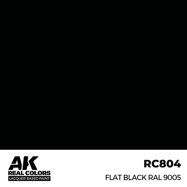 AK Interactive RC804 – Flat Black RAL 9005, 17ml