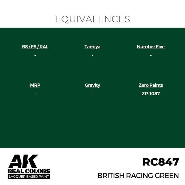 AK Interactive RC847 - British Racing Green, 17ml 2