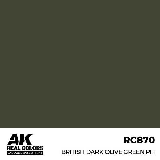 AK Interactive RC870 - British Dark Olive Green PFI, 17ml