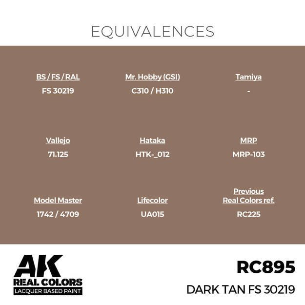 AK Interactive RC895 - Dark Tan FS 30219, 17ml 2 AK Interactive RC895 - Dark Tan FS 30219, 17ml 2