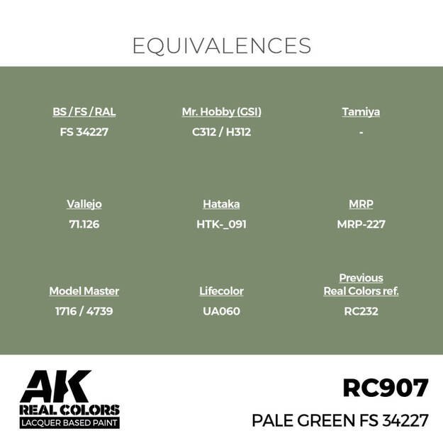 AK Interactive RC907 - Pale Green FS 34227, 17ml 2 AK Interactive RC907 - Pale Green FS 34227, 17ml 2