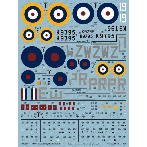 Kotare Models KTR32004 - Spitfire Mk.I (Early), 1/32 4