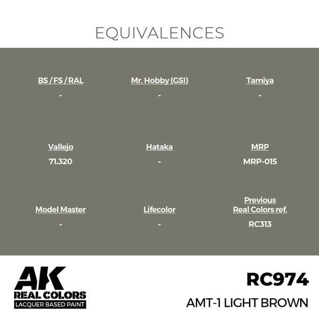 AK Interactive RC974 - AMT-1 Light Brown, 17ml 2