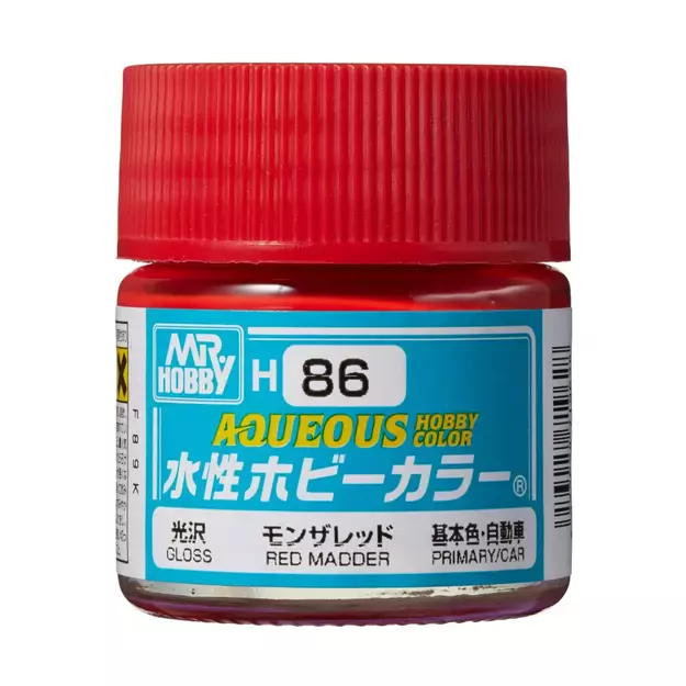 Mr.Hobby H086 - Aqueous Hobby Colors - Red Madder, 10ml