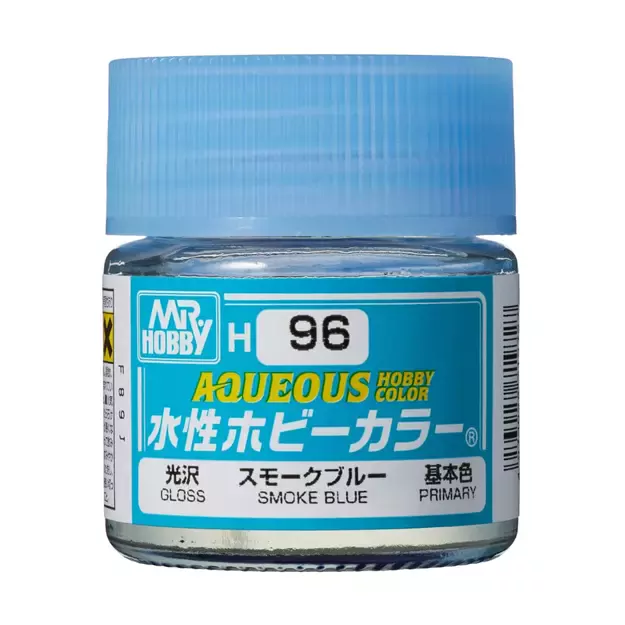 Mr.Hobby H096 - Aqueous Hobby Colors - Smoke Blue, 10ml