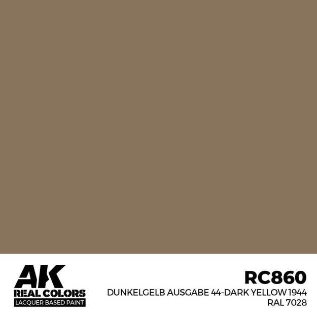 AK Interactive RC860 - Dunkelgelb Ausgabe 44-Dark Yellow 1944 RAL 7028, 17ml AK Interactive RC860 - Dunkelgelb Ausgabe 44-Dark Yellow 1944 RAL 7028, 17ml