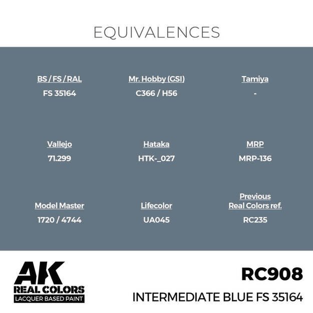 AK Interactive RC908 - Intermediate Blue FS 35164, 17ml 2 AK Interactive RC908 - Intermediate Blue FS 35164, 17ml 2