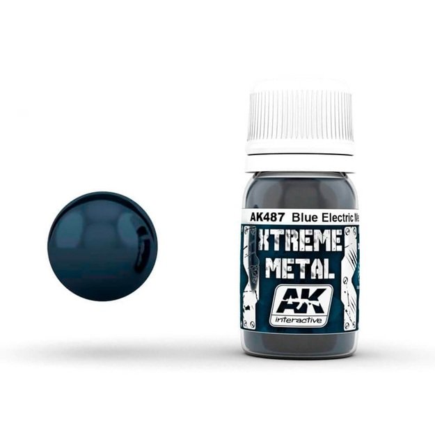 AK Interactive AK487 - Xtreme Metal Metalic Blue, metalikai, 30ml