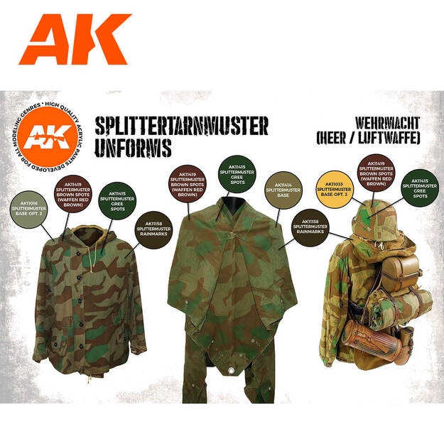 AK Interactive AK11624 - Splittermuster Uniform 3G, akriliniai dažai