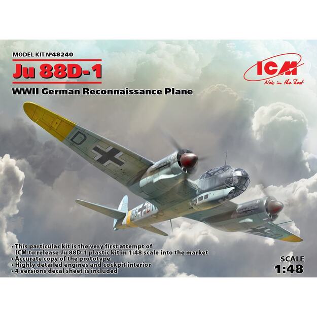 ICM IC48240 - Ju 88D-1, WWII German Reconnaissance Plane, 1/48