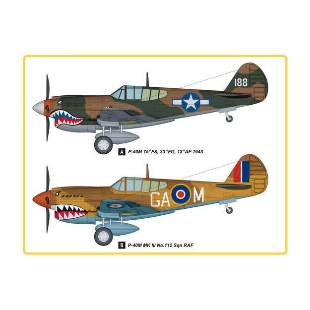 Hobby Boss H85801 - P-40E Kitty Hawk, 1/48