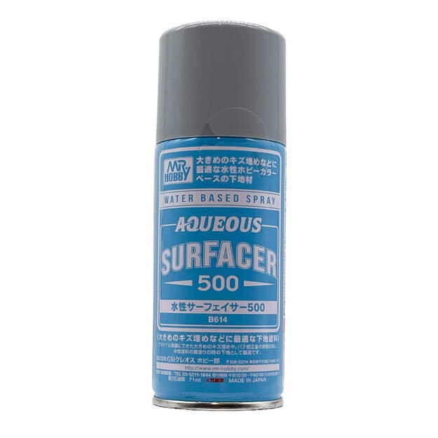 Mr.Hobby B-614 - Aqueous Surfacer 500, pilkas, aerozolis