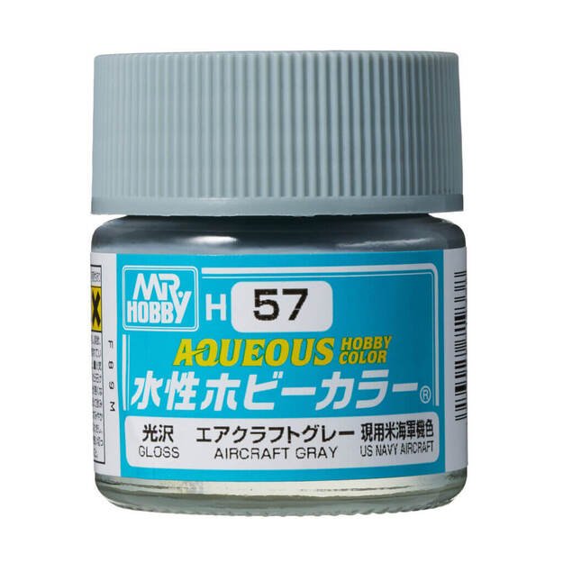 Mr.Hobby H057 - Aqueous Hobby Colors - Aircraft Gray, 10ml